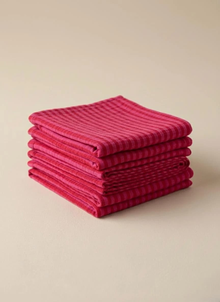 Hydrofiele doek - Rood, roze gestreept